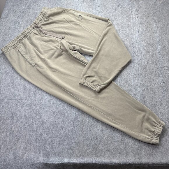 Gymshark Jogger Men 3XL Beige Essential Oversized A2A7T 31" Relaxed - Picture 1 of 16
